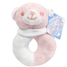 RT21-P: Pink Bear Rattle Toy